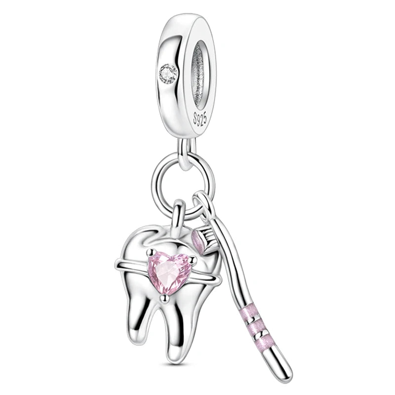 Heißer Verkauf Charms Perlen 925 Sterling Silber Farbe Bogen Kreuz Lebensbaum Perlen Fit DIY Original Armreif Charme Anhänger Schmuck