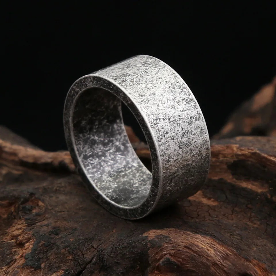 Neue Antike Silber Farbe Einfache Ringe Für Männer Frauen 316L Edelstahl Punk Hip Hop Mode Paar Ring Charme Partei Schmuck