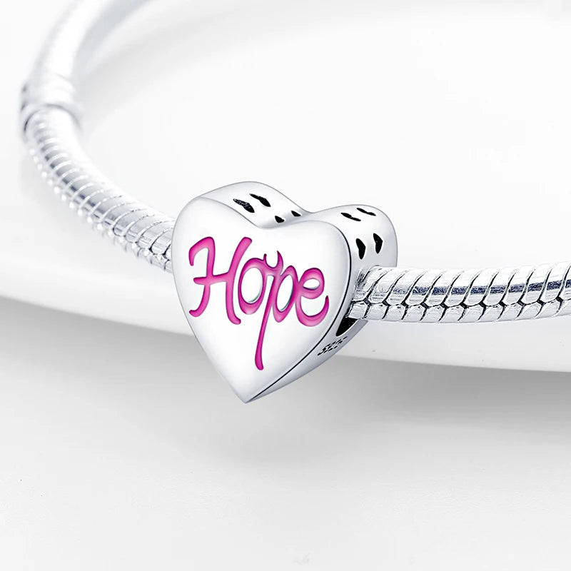 Charms aus 925er-Sterlingsilber, romantische Herz-Serie, Perlen, passend für Qikaola 925 Original-Armbänder, DIY-Schmuck zum Muttertag, Geschenke