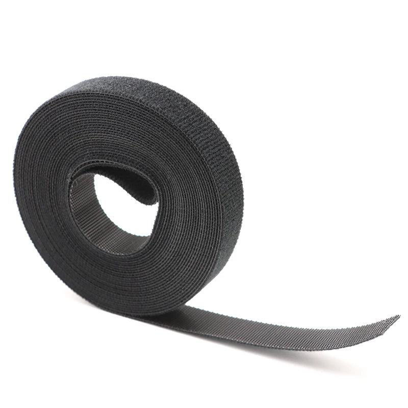 Wiederverwendbare Kabelbinder 5 Meter/Rolle Breite 10 15 20 25mm Doppelseitige Klett-Befestigungsriemen Kabelmanagement-Bänder