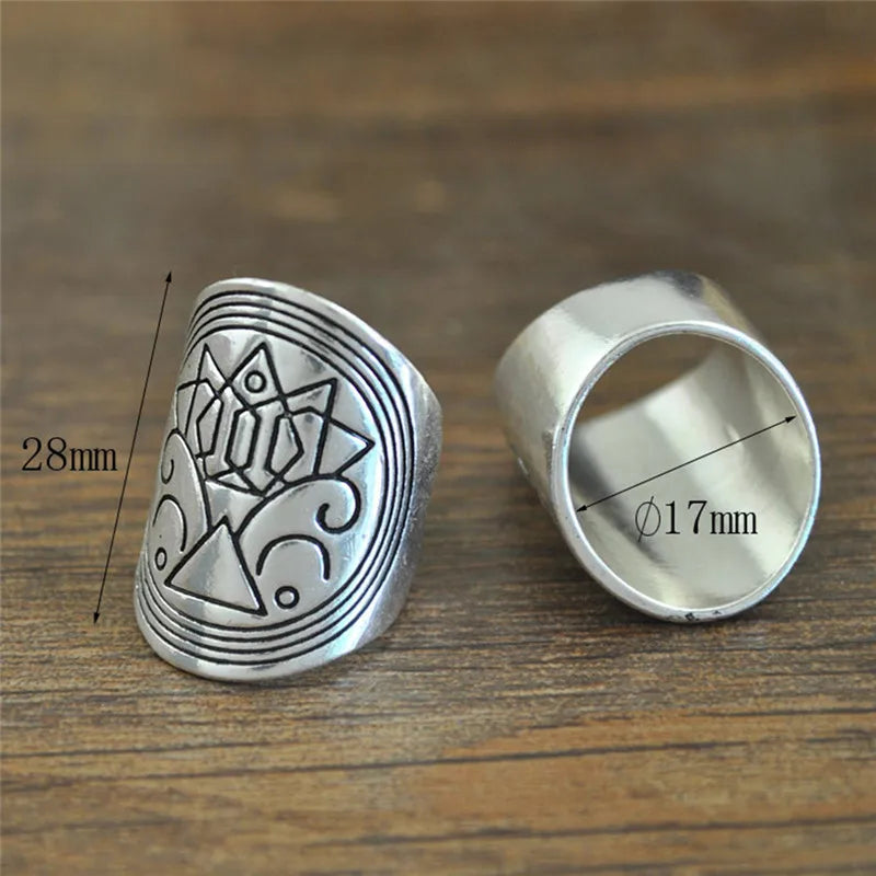 4 Teile/satz Einzigartige Carving Tibetischen Neue Überzogene Böhmen Ring Set Für Frau Punk Boho Ring Sets Vintage-Schmuck