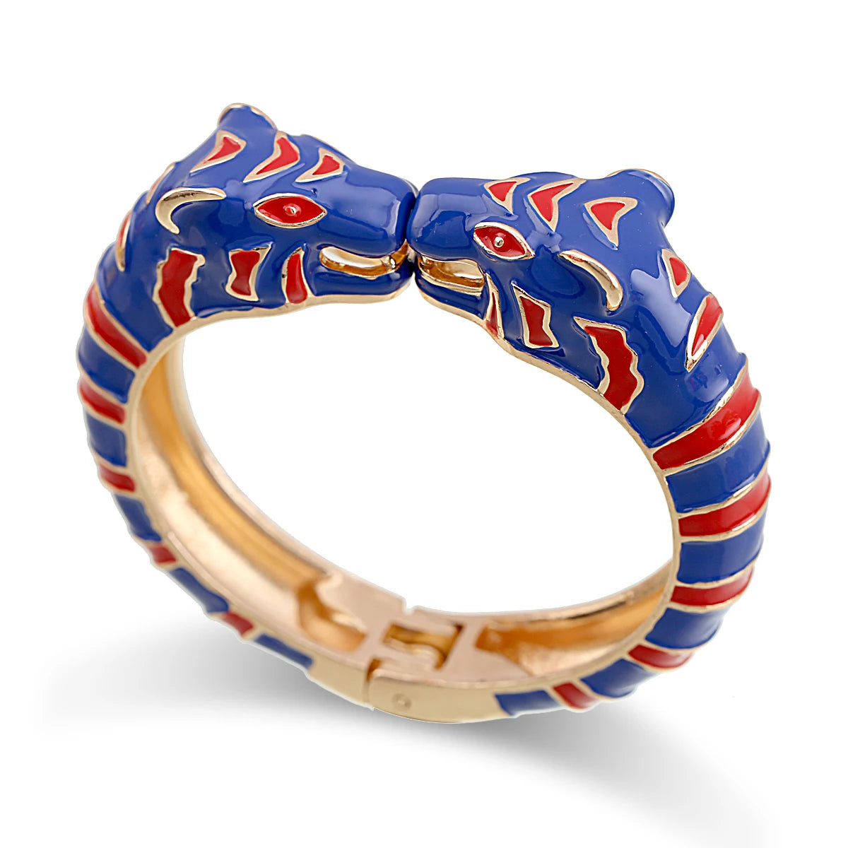 Kaymen neue Emaille bunte Tiger Armreif Manschette Armband für Frauen Mädchen Aussage mehrfarbige Mode Armreif Schmuck 15 Farben