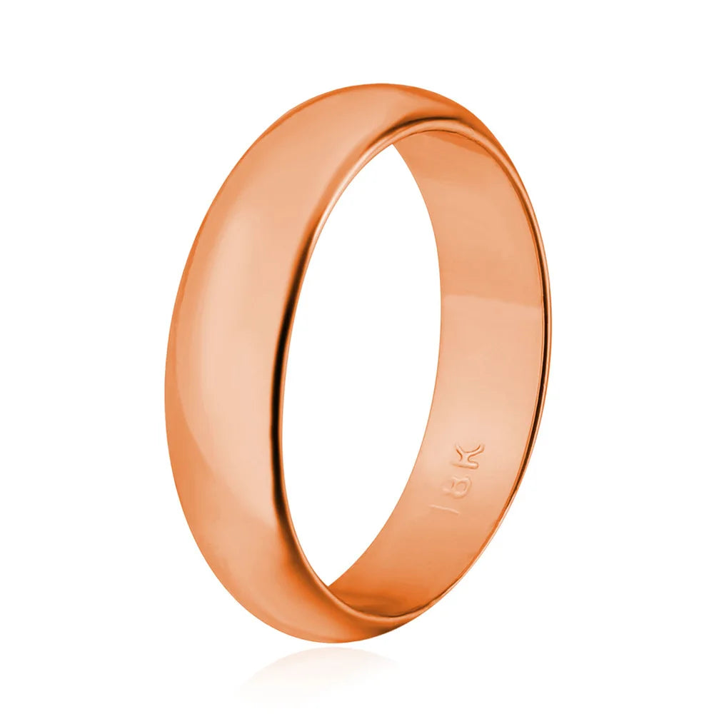 ChainsPro 5mm Einfache Plain Flache Ringe für Mann Frau Hochzeit Marke Klassische Retro Vintage Stil Unisex Täglichen Schmuck QC24