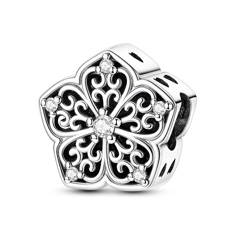 Heißer Verkauf Charms Perlen 925 Sterling Silber Farbe Bogen Kreuz Lebensbaum Perlen Fit DIY Original Armreif Charme Anhänger Schmuck