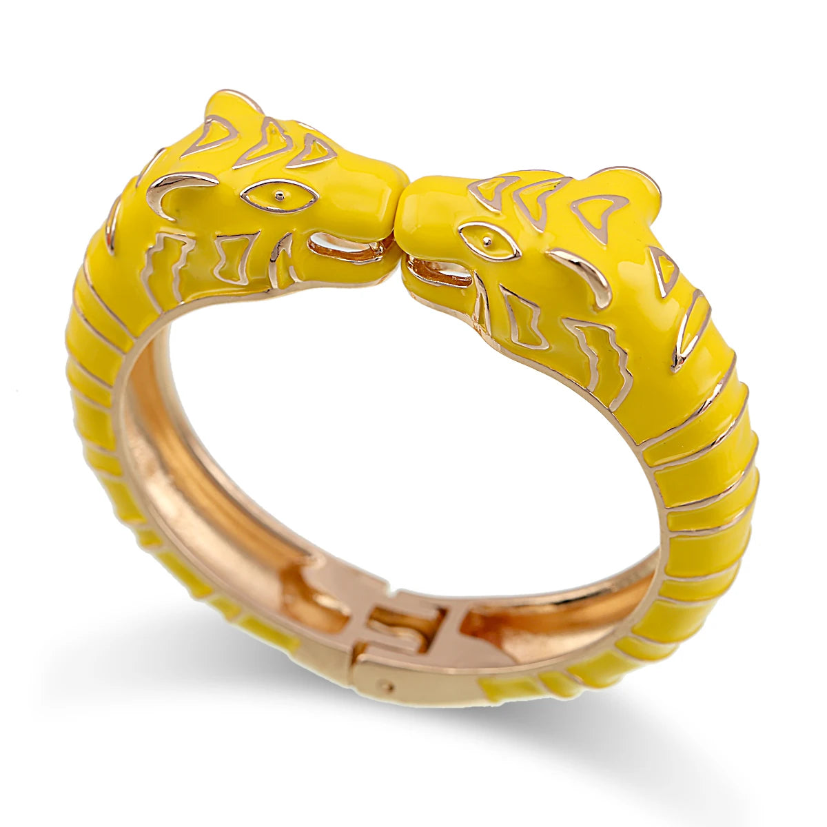 Kaymen neue Emaille bunte Tiger Armreif Manschette Armband für Frauen Mädchen Aussage mehrfarbige Mode Armreif Schmuck 15 Farben