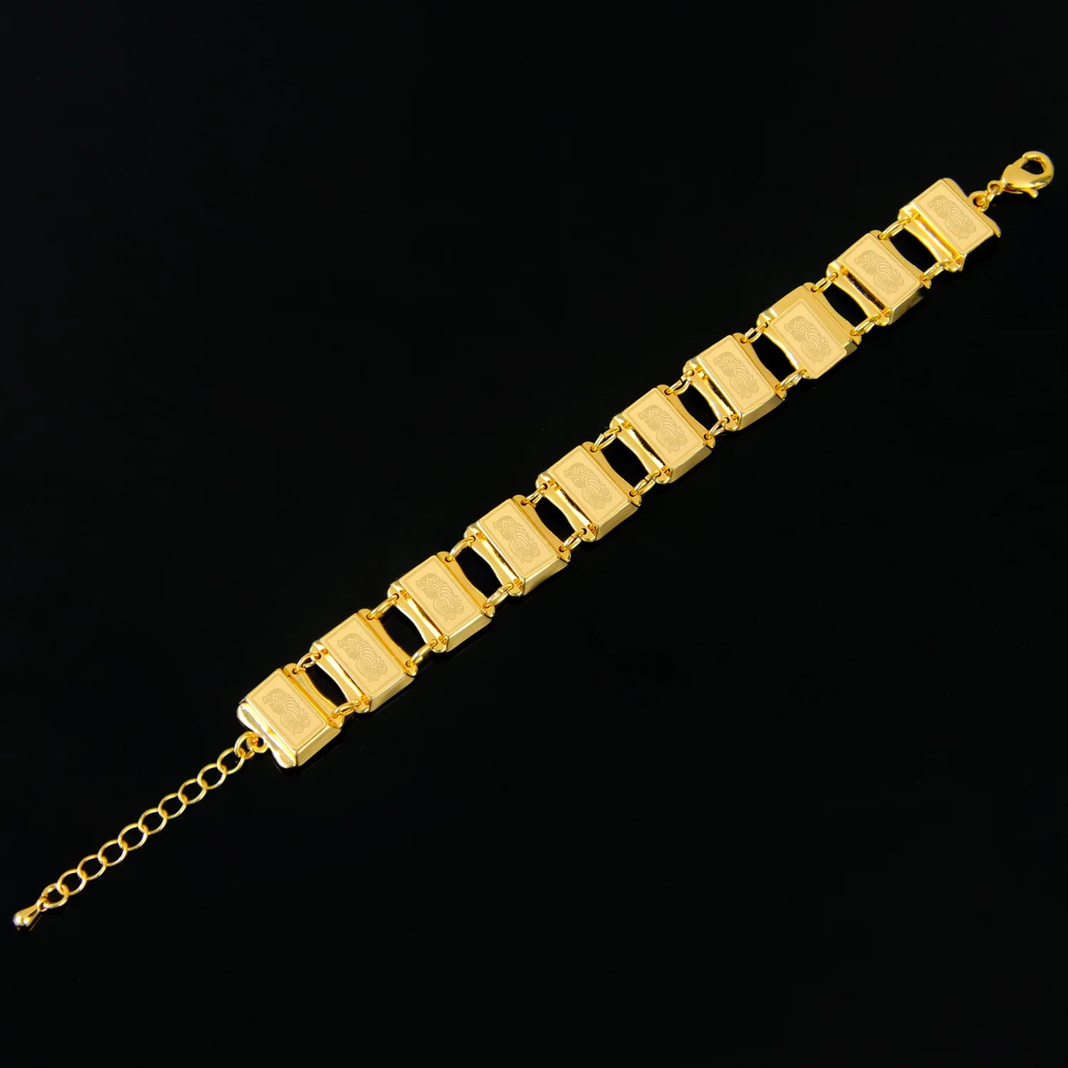 Dubai Mode Geometrische Armband 21k Gold Überzogene Arabisch Muslimischen Braut Manschette Armreifen Türkische Frauen Vintage Hochzeit Schmuck