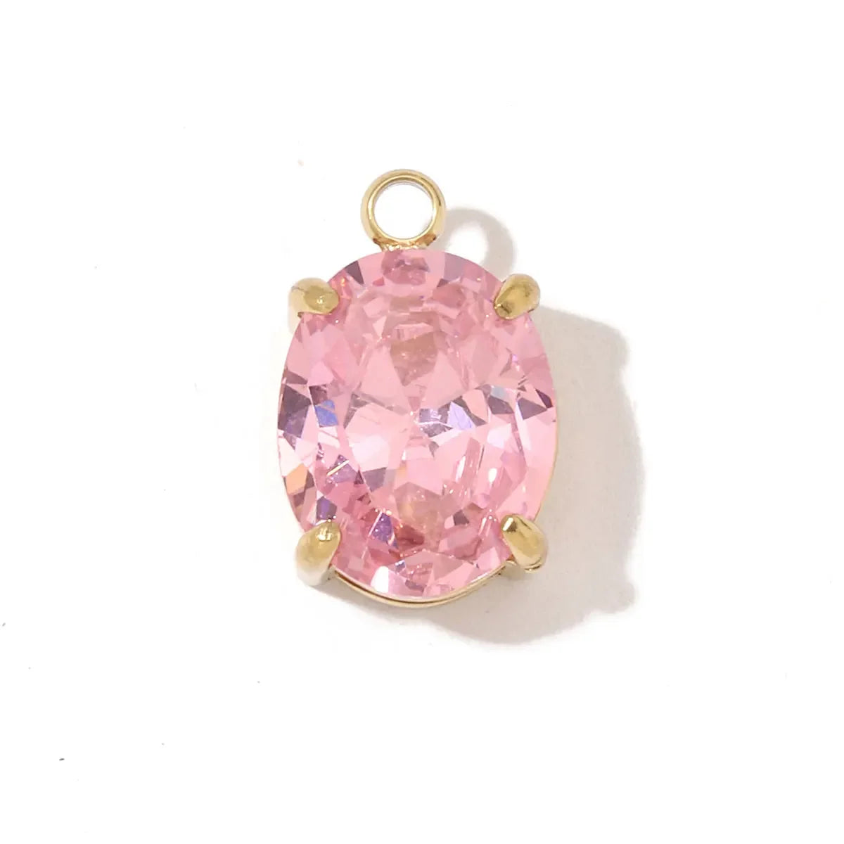 3 teile/los Mode Edelstahl Zirkon Kristall Charms Oval Stern Herz Runde Quadrat HorseeyeStone Halskette DIY Kleine Anhänger