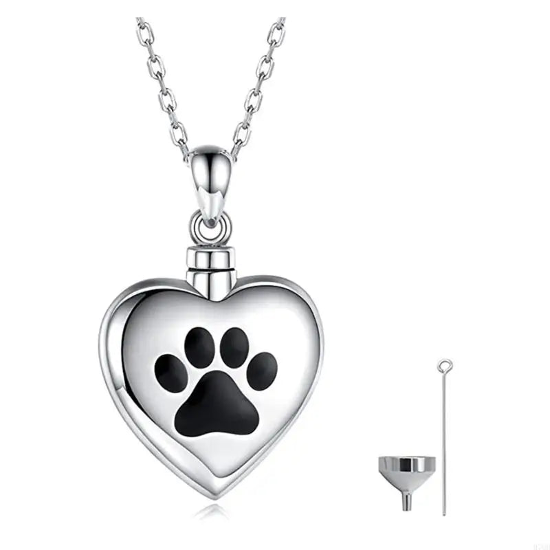 97qd Pet Ashes Anhänger entsprechen elegante Herz -Urn -Halskette Asche Halskette