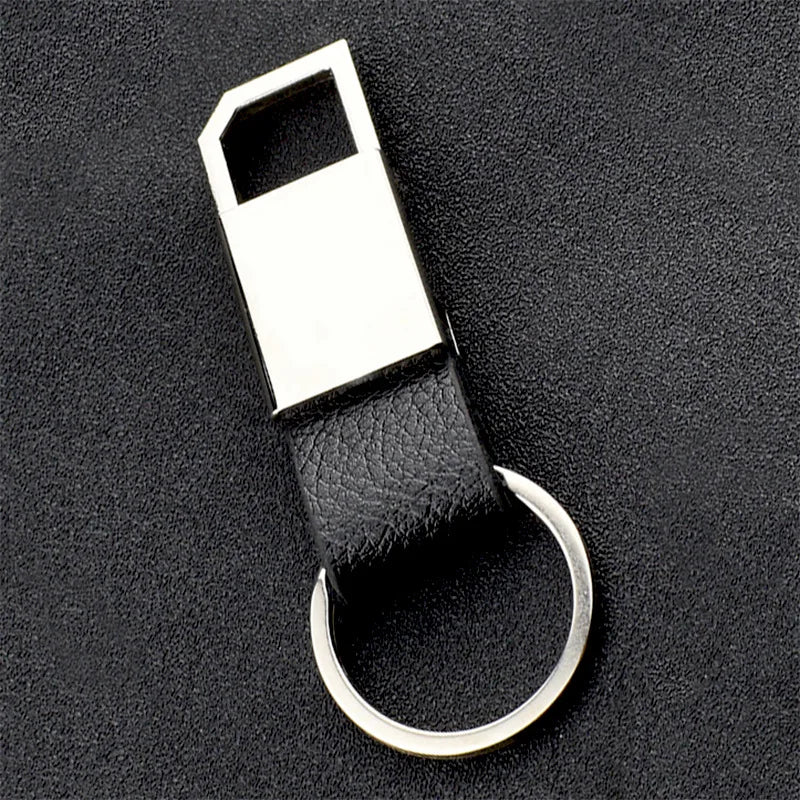 1 Stück Einfacher, Moderner und Kreativer Zinklegierung-Leder-Schlüsselanhänger, Unisex Metall-Taillen-Schlüsselanhänger, Geschenk-Schlüsselring, Auto-Schlüsselanhänger