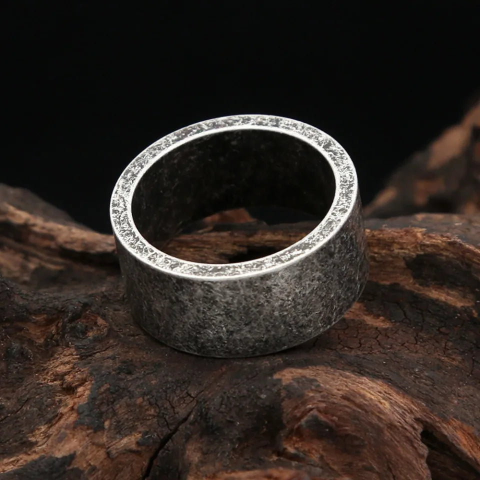 Neue Antike Silber Farbe Einfache Ringe Für Männer Frauen 316L Edelstahl Punk Hip Hop Mode Paar Ring Charme Partei Schmuck