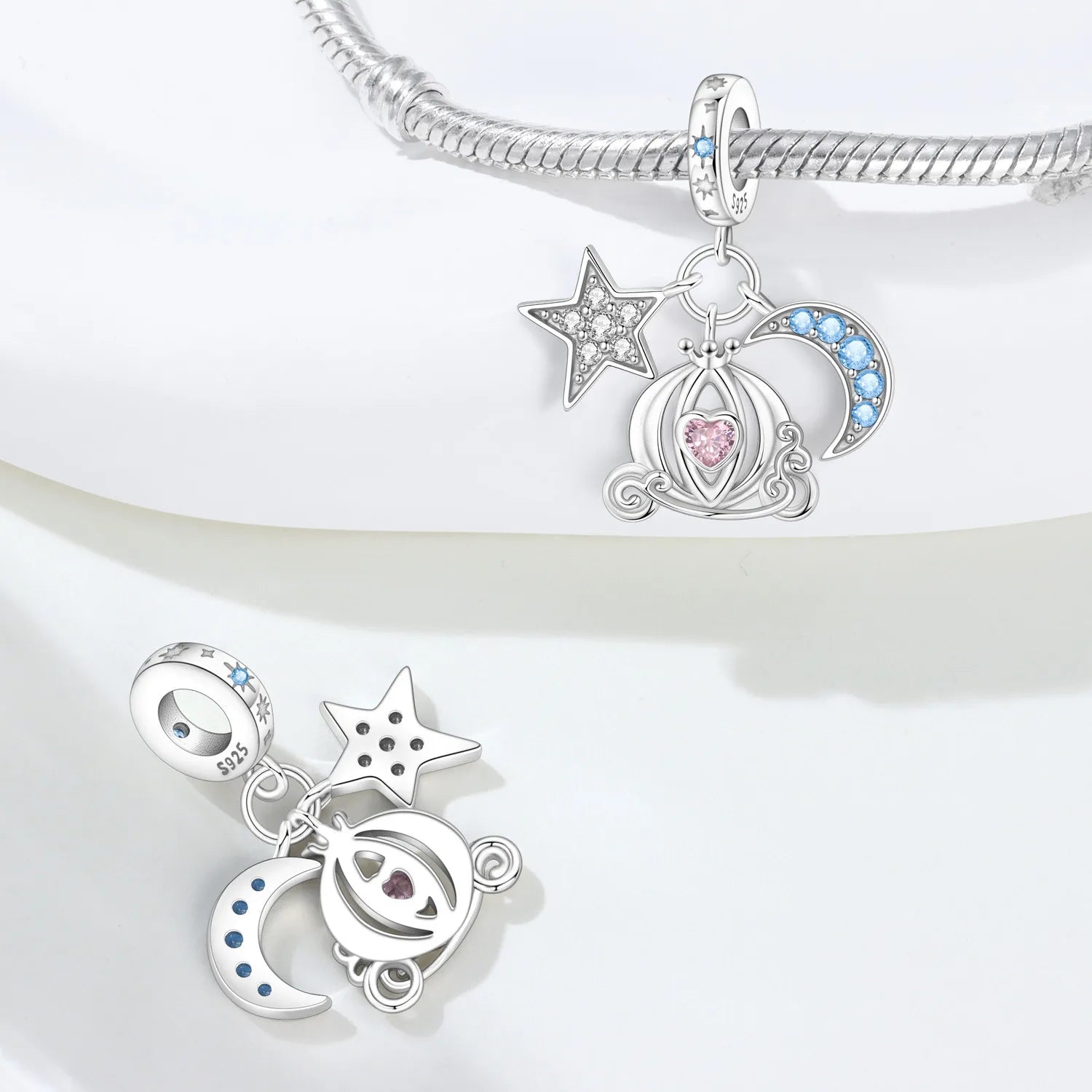 Original S925 Sterling Silber Märchen Der Nussknacker Charms Perlen Fit Armbänder Halskette DIY Party Geschenke Schmuck Zubehör