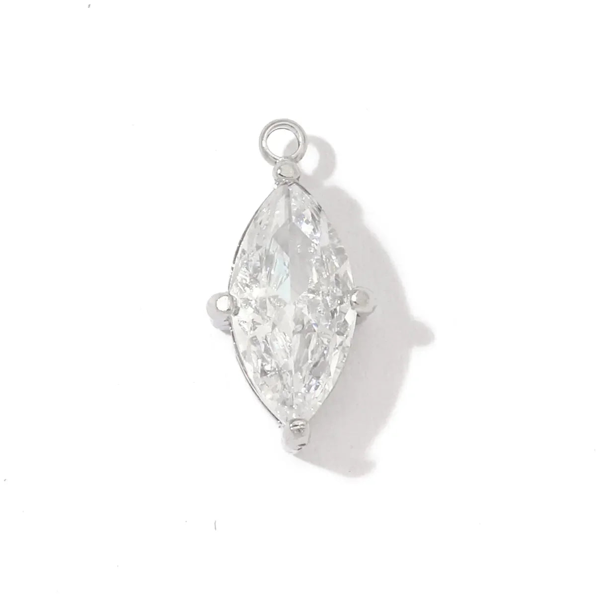 3 teile/los Mode Edelstahl Zirkon Kristall Charms Oval Stern Herz Runde Quadrat HorseeyeStone Halskette DIY Kleine Anhänger