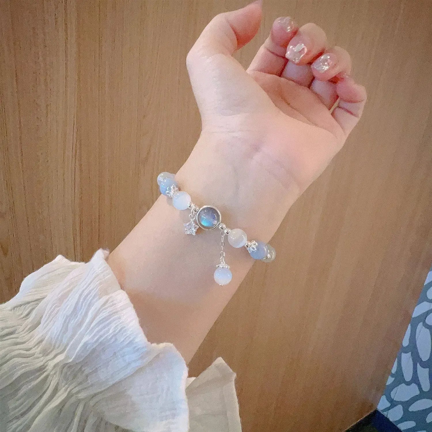 Goth Harajuku süße Y2k handgemachte ästhetische Space Star Charm Perlen Armband für Frauen Mädchen Vintage Grunge 2000er Jahre Zubehör
