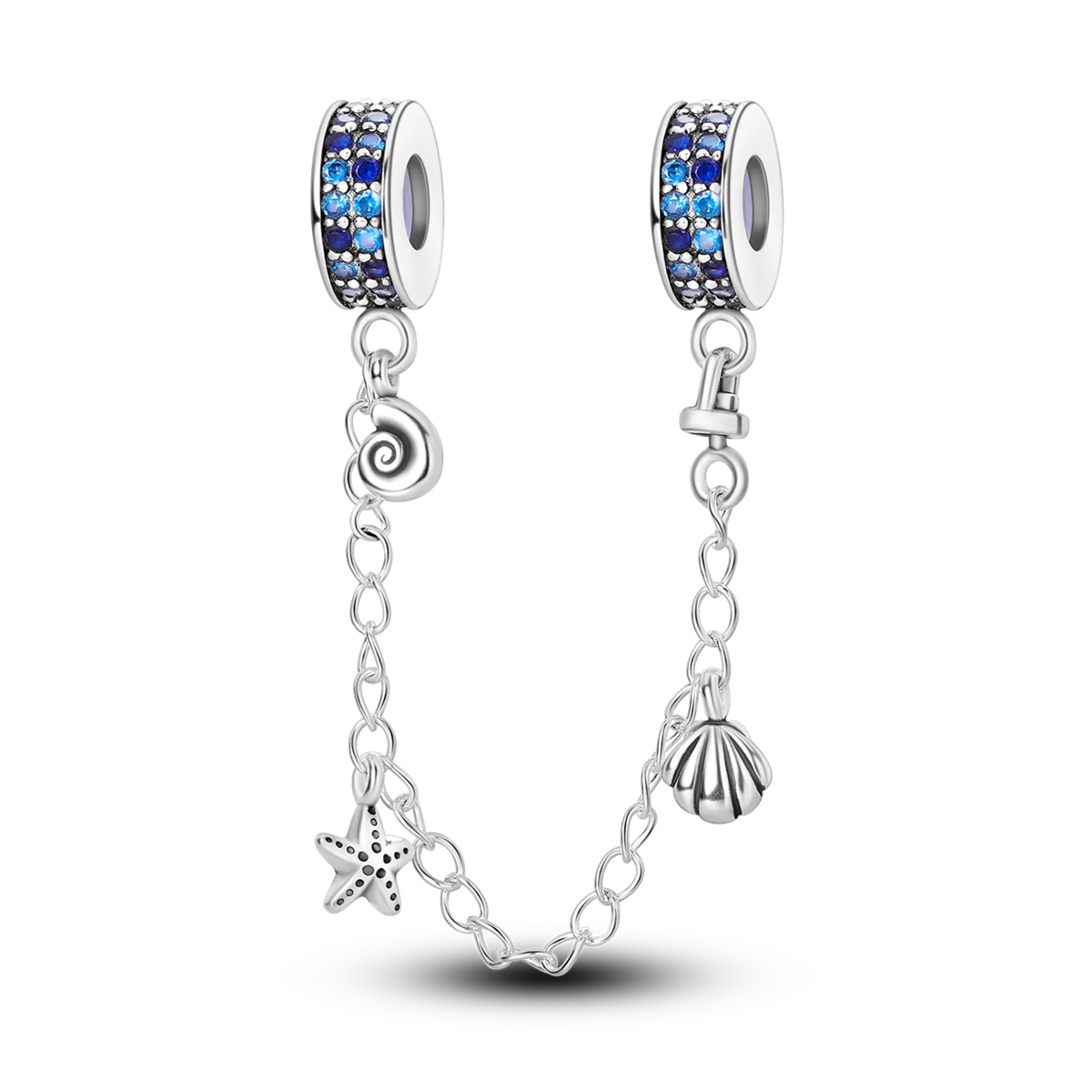 Charm-Anhänger aus Silber 925, blaue Serie, passend für Armbänder, Charms, DIY, originelle Mode-Anhänger für Schmuckherstellung