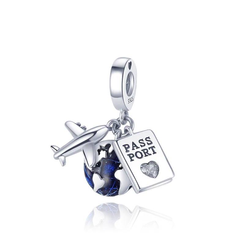 Echtes 925 Sterling Silber Buch Und Kaffeetasse Charms Fit Original Pand 3mm Armband Anhänger Perlen Frauen Edlen schmuck