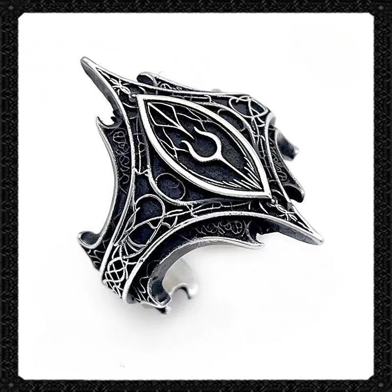 Klassischer Gothic Vintage Sweet Darkness Ring, klassischer Gothic Emblem personalisierter Ring, trendiges Herren-Party-Schmuckzubehör