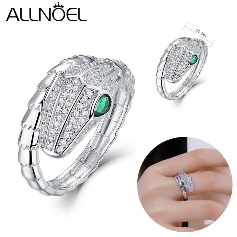 ALLNOEL Armband aus 925er-Sterlingsilber, Tier-Hip-Hop-Mode-Damenarmband, glänzendes Zirkonia-Armband, Schmuck, Geschenk