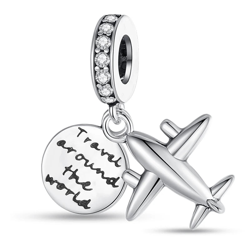 Heißer Verkauf Charms Perlen 925 Sterling Silber Farbe Bogen Kreuz Lebensbaum Perlen Fit DIY Original Armreif Charme Anhänger Schmuck
