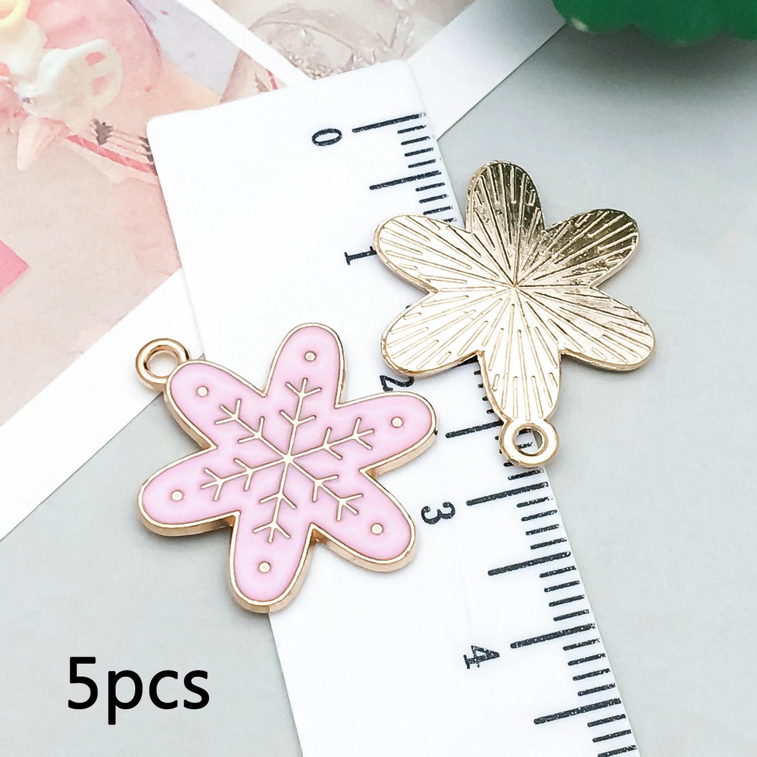 5/20 Stück Legierung Emaille Pulver weiß Weihnachten Anhänger Schmuck machen DIY Schlüsselanhänger Ohrringe Charms für Schmuck Armbänder Halskette