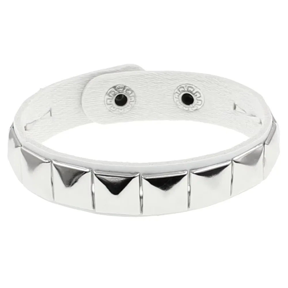 Neues PU-Leder mit Spikes besetztes Armband Armreif Punk Manschette Wrap Gothic Schmuck Armreif für Männer Frauen Gothic Schmuck Geschenke