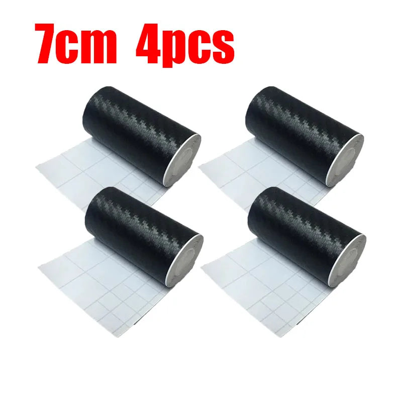 1-4 stücke Carbon Faser Automotive Klebeband Rolle Matte Schwarz Schutz Auto Film Selbst-Klebe Film Vinyl auto Film Zubehör