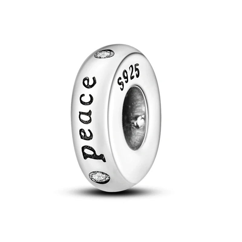 Heißer Verkauf Charms Perlen 925 Sterling Silber Farbe Bogen Kreuz Lebensbaum Perlen Fit DIY Original Armreif Charme Anhänger Schmuck