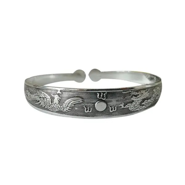 Neue Retro Manschette Armbänder tibetischen Silber Metall schnitzen Fisch Elefant Blume Armreifen Vintage Zigeuner Schmuck weibliche Geschenke