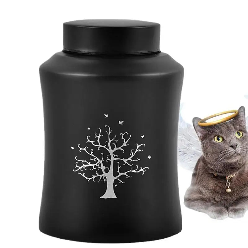 Haustier-Urnen für Asche, Asche aus Edelstahl, Katzen- und Hundeurnen, Gedenk-Asche, eleganter, sicherer Verschluss für die Einäscherungsurnen im Leben