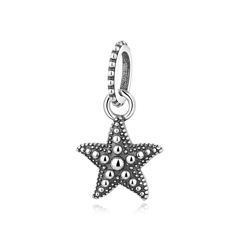 Original 925 Sterling Silber Charms Meeresschildkröte Anhänger Kristall Perlen Fit Marke Armbänder Halsketten Diy Schmuck Für Frauen