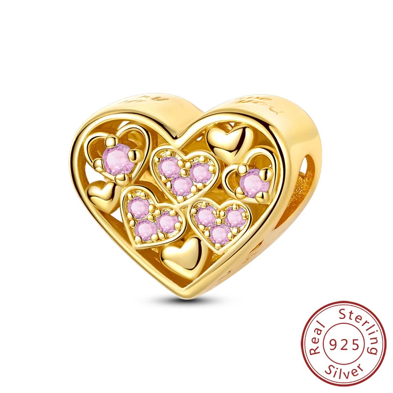 Original-Charm-Perlen aus 925er-Sterlingsilber, leuchtender, leuchtender Glühwürmchen-Schmetterlings-Anhänger für Armband-Charm-Schmuck