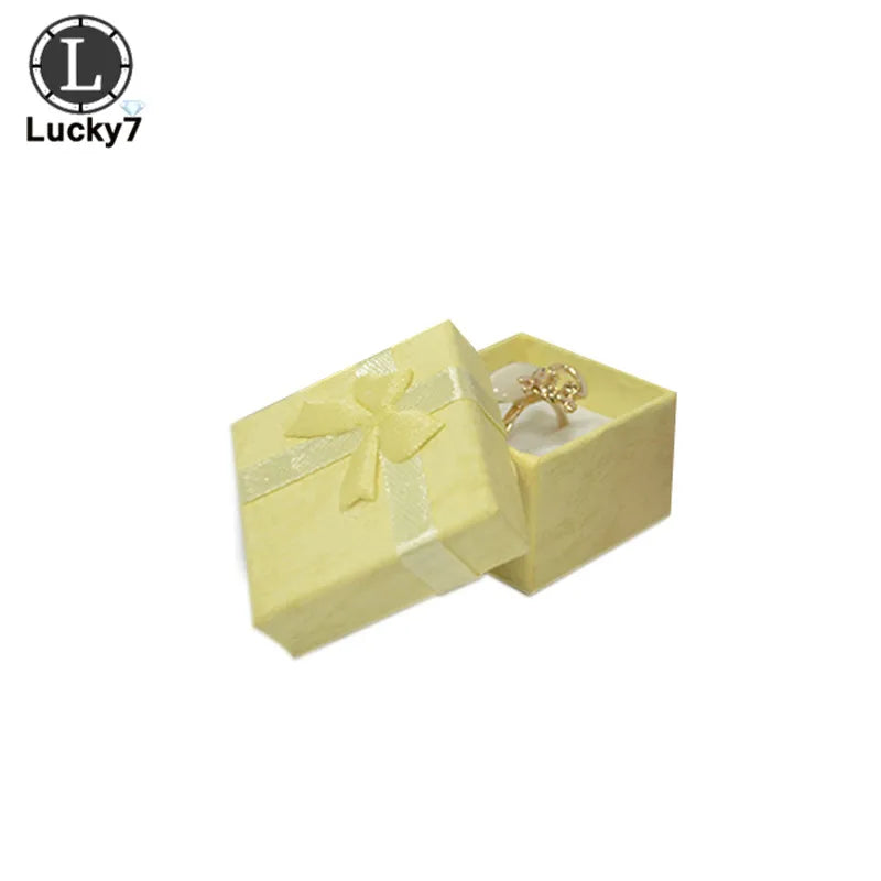 4*4*3cm 120 stücke Schmuck Boxen für Organizer Schmuck Display Verschiedene Farben Ring Box Kleine geschenk Boxen