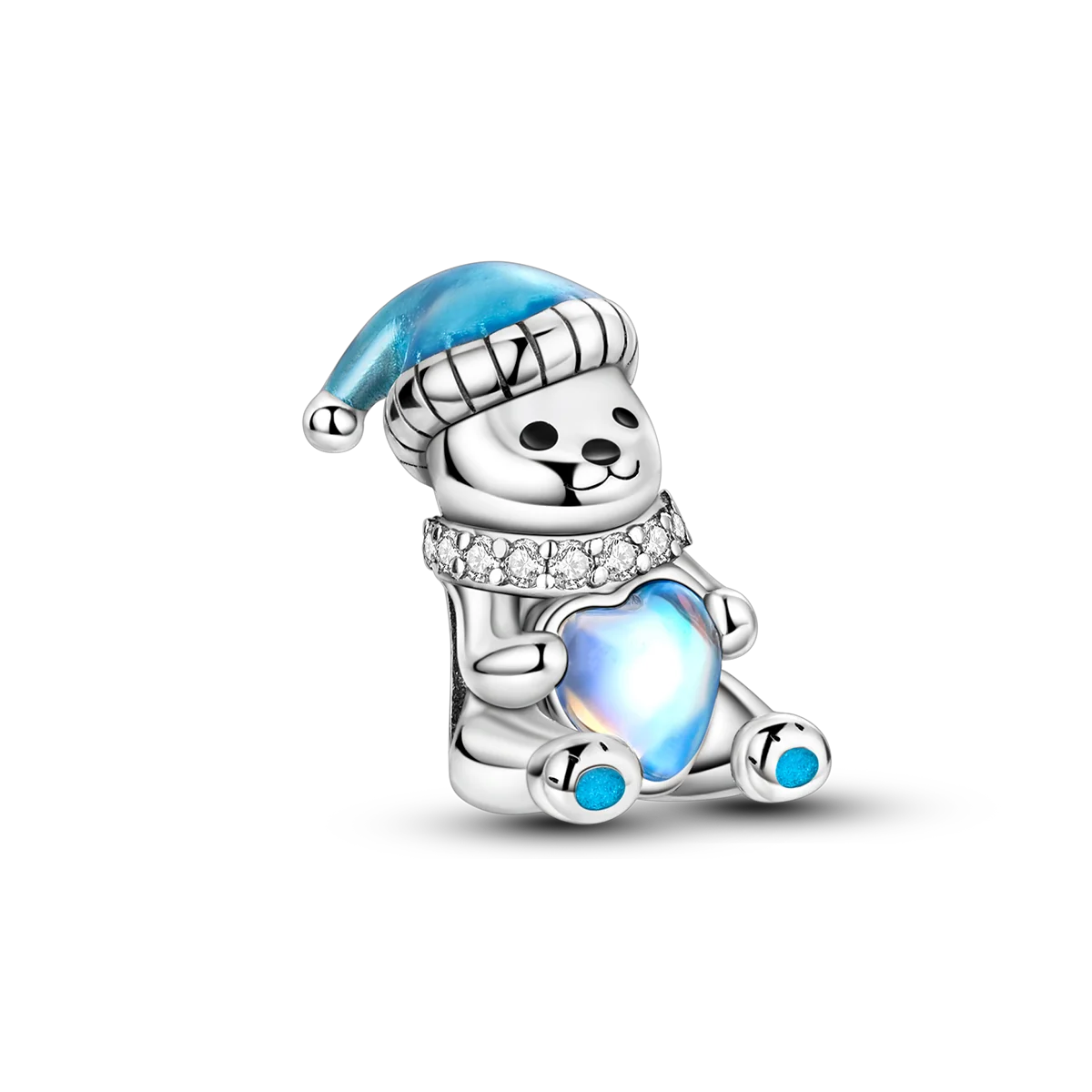 Charm-Anhänger aus Silber 925, blaue Serie, passend für Armbänder, Charms, DIY, originelle Mode-Anhänger für Schmuckherstellung