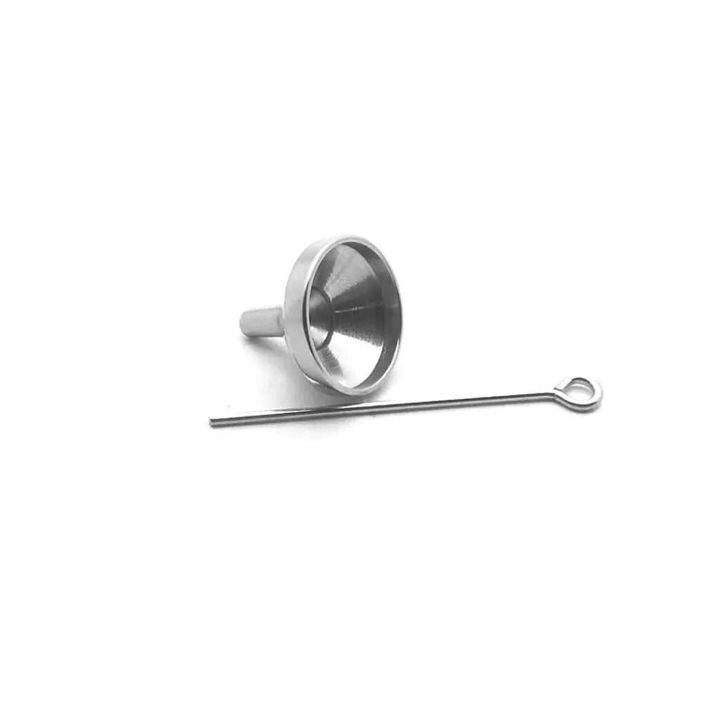 1 Satz 1 Satz Trichter-Set für Asche, Schmuck, Metalltrichter, Urne für Feuerbestattung, kleine Füllung, Abgabewerkzeuge, Edelstahl, Kunststoff