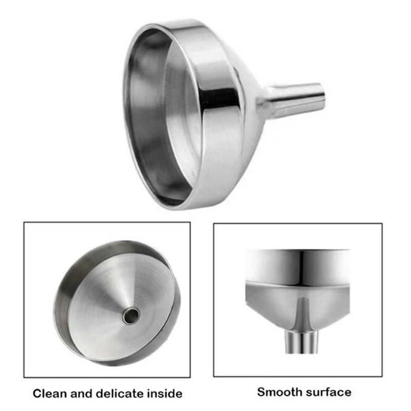 2x Mini Trichter Set Edelstahl Urne Trichter Füller Kit für Einäscherung Schmuck Asche Andenken