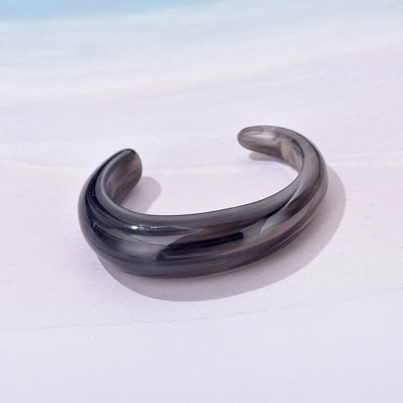 Vintage Böhmischen Harz Manschette Charme Armbänder Armreifen Für Frauen Mode Schmuck Acryl Weit Offene Handgelenk Geometrische Armreif Pulseras