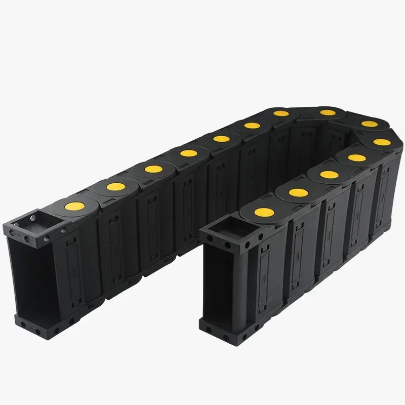 Kabels chlepp kette Draht träger 45*50 60 75 1000 Übertragung mm End stecker für CNC-Router-Maschinen kabel