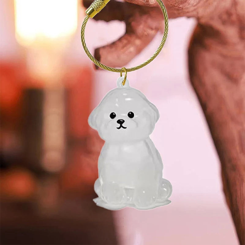 Klarer Welpenhaar-Gedenk-Andenken, Haustier-Hund, Fellbehälter, DIY-Anhänger, Schlüsselanhänger, Dekor, Haustierliebhaber, Heim-Display, Geschenke
