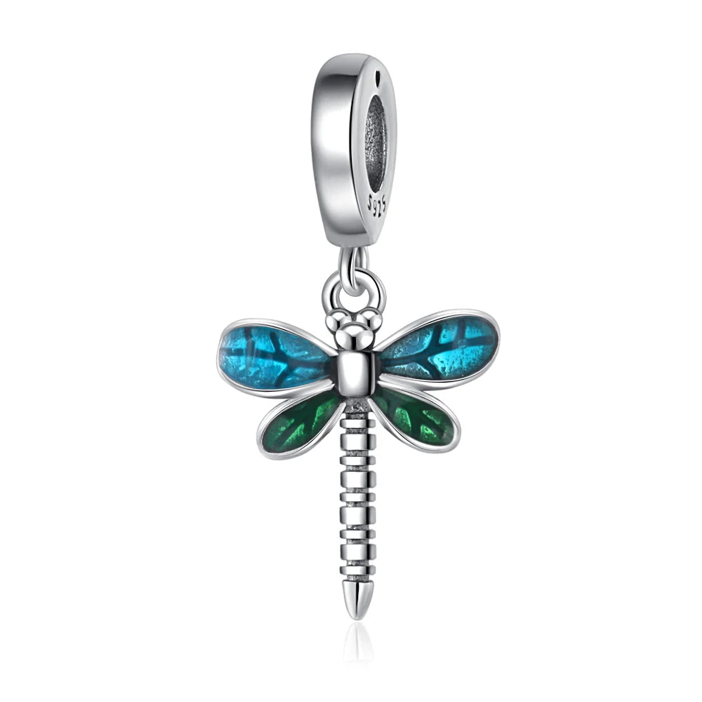 2025 Neu in Original 925 Sterling Silber Bunte Exquisite Schmetterling Serie Charm Fit Armband Halskette DIY Frauen Schmuck Geschenk