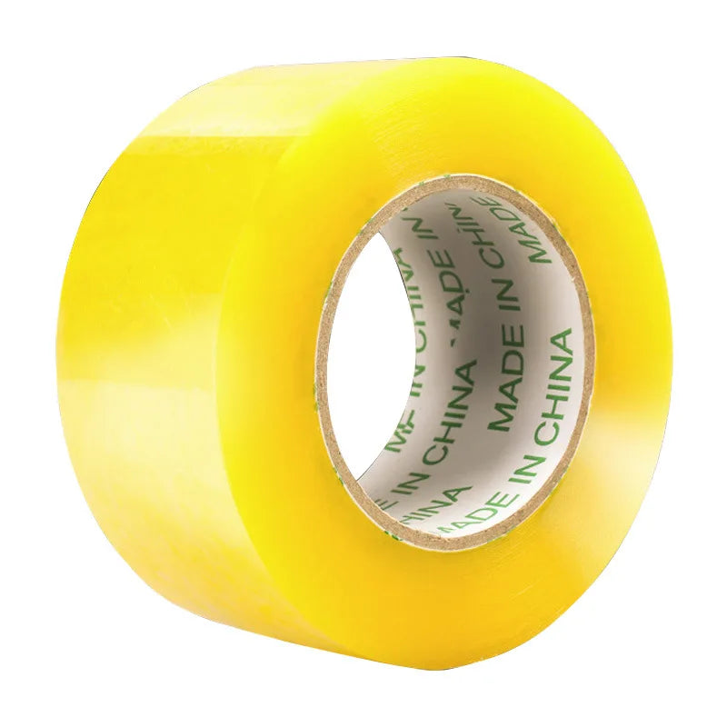 55mm Breites Transparentes Gelbes Verpackungsklebeband, Versand- und Express-Verpackungsband, 75 Meter pro Rolle