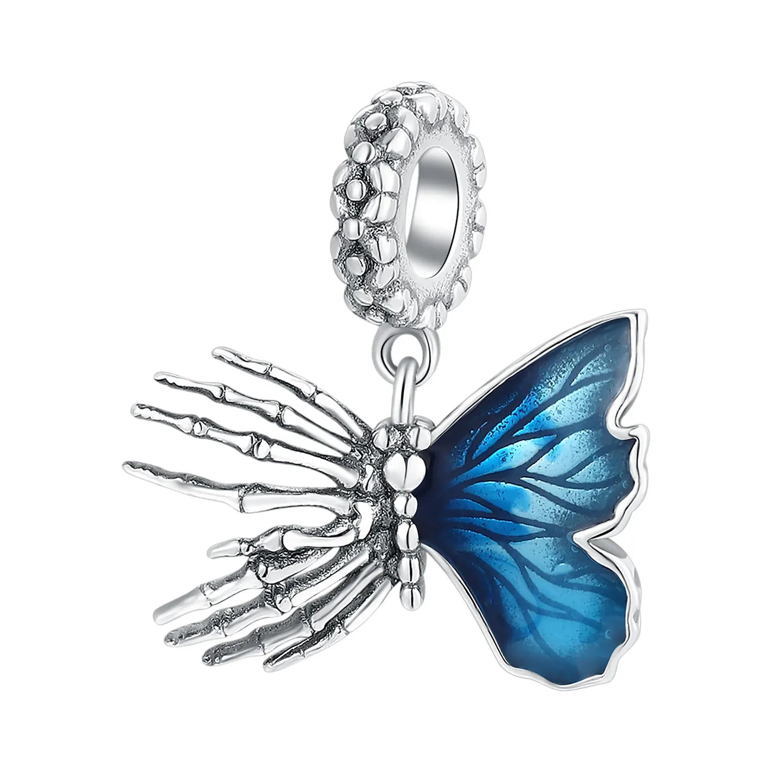 2025 Neu in Original 925 Sterling Silber Bunte Exquisite Schmetterling Serie Charm Fit Armband Halskette DIY Frauen Schmuck Geschenk