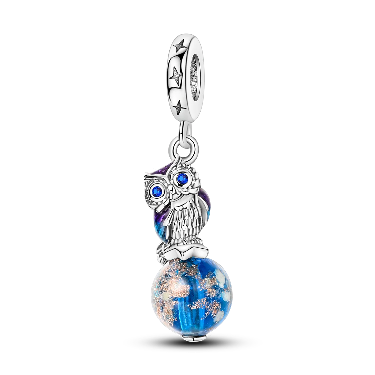 Charm-Anhänger aus Silber 925, blaue Serie, passend für Armbänder, Charms, DIY, originelle Mode-Anhänger für Schmuckherstellung