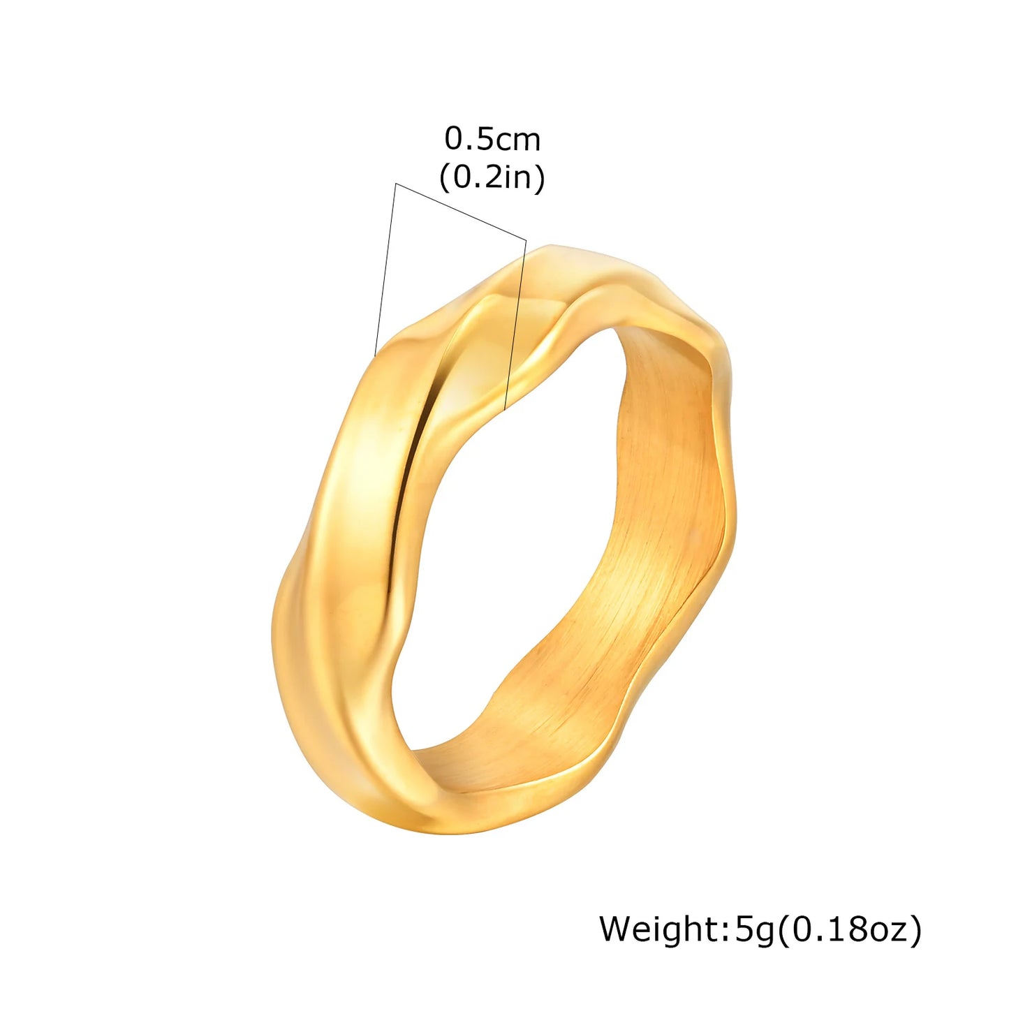 Einfache Mobius-Ringe für Männer und Jungen, einfacher Paar-Fingerring aus Edelstahl, Punk-Vintage-Schmuckgeschenke