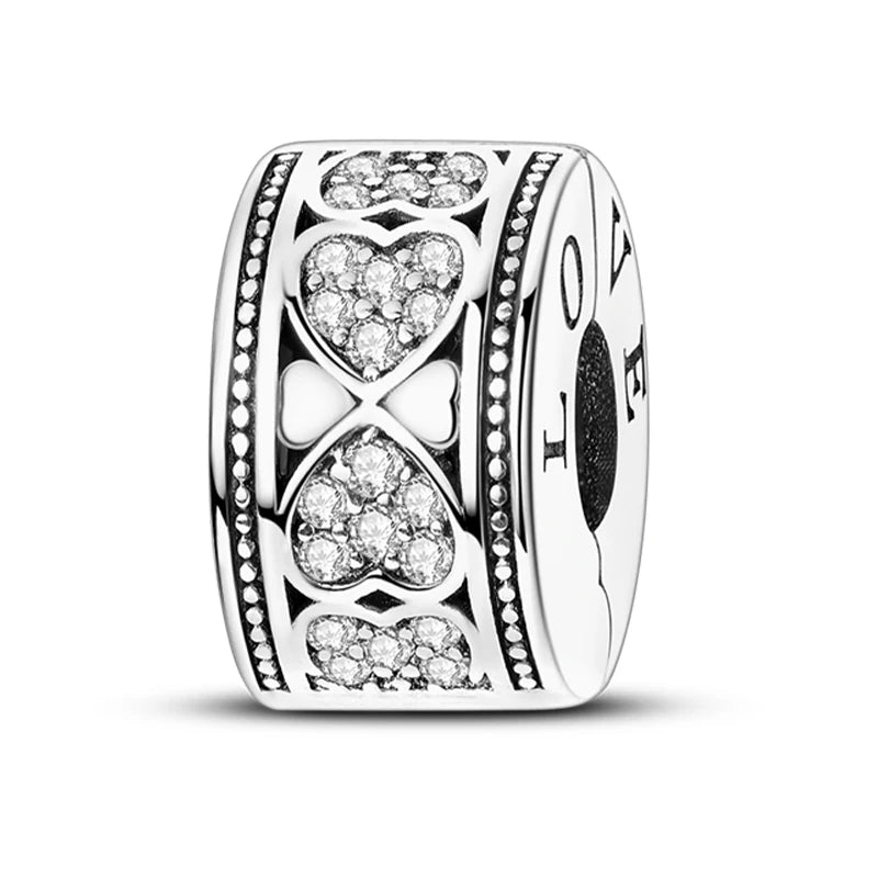 Heißer Verkauf Charms Perlen 925 Sterling Silber Farbe Bogen Kreuz Lebensbaum Perlen Fit DIY Original Armreif Charme Anhänger Schmuck