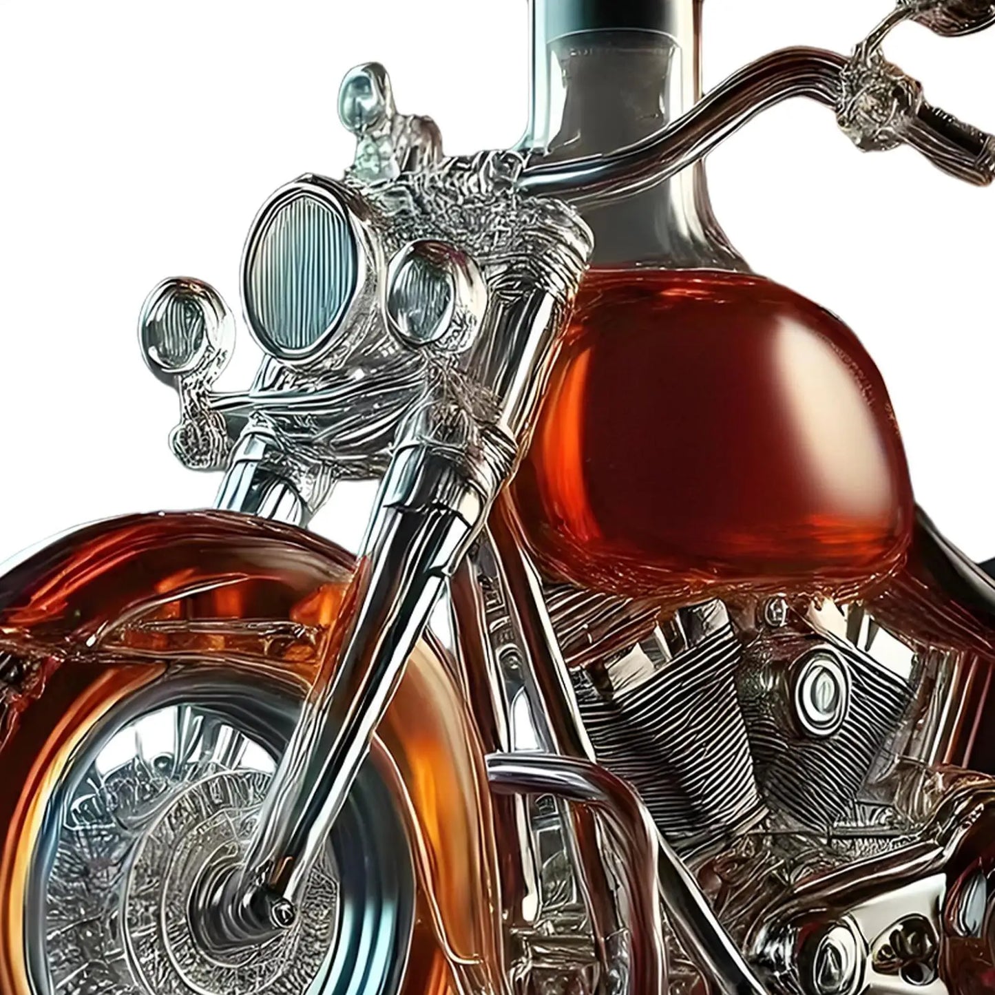 Neuer lustiger Dekanter für Motorrad-Whisky-Glas, einzigartiger, lustiger Vintage-Kreativ-Dekanter für Wein-, Bar- und Esszimmer- und Motorradliebhaber