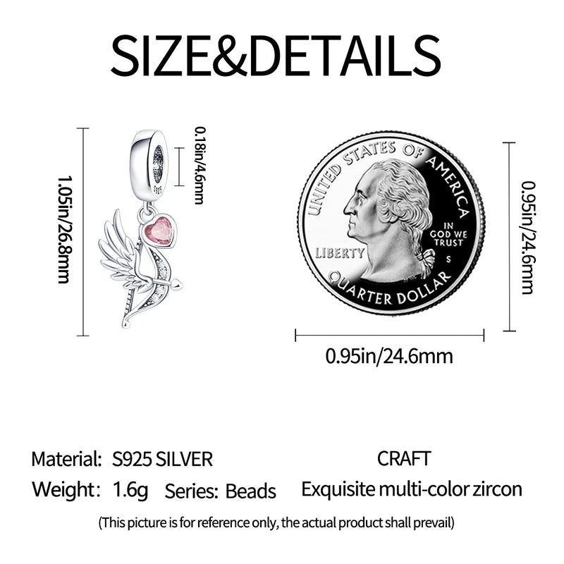 Charms aus 925er-Sterlingsilber, romantische Herz-Serie, Perlen, passend für Qikaola 925 Original-Armbänder, DIY-Schmuck zum Muttertag, Geschenke
