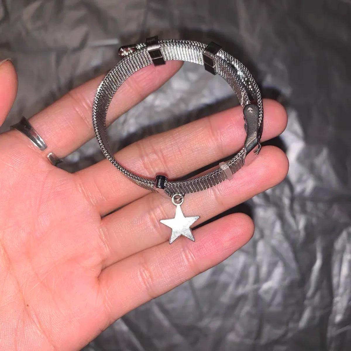 Harajuku Süße Mädchen Stern Charms Armbänder Nette Punk Coole Pentagramm Armreifen Armband für Frauen Party Club Koreanische Mode Schmuck