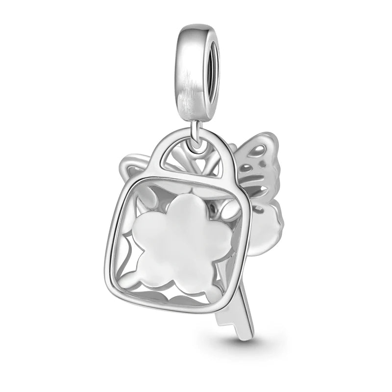 2025 Neu in Original 925 Sterling Silber Bunte Exquisite Schmetterling Serie Charm Fit Armband Halskette DIY Frauen Schmuck Geschenk
