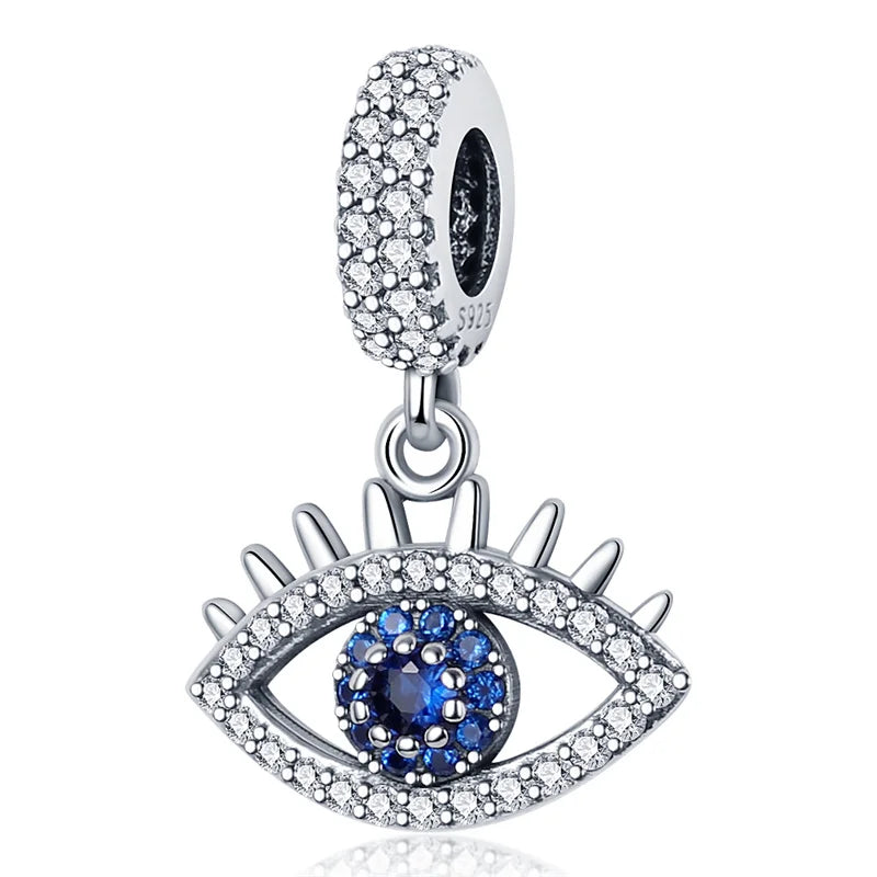 Heiße Verkäufe 925 Sterling Silber Charms Perlen Teufel Auge Fatimas Hand Kreuz Perlen Fit Original Armband Frauen DIY schmuck Geschenke