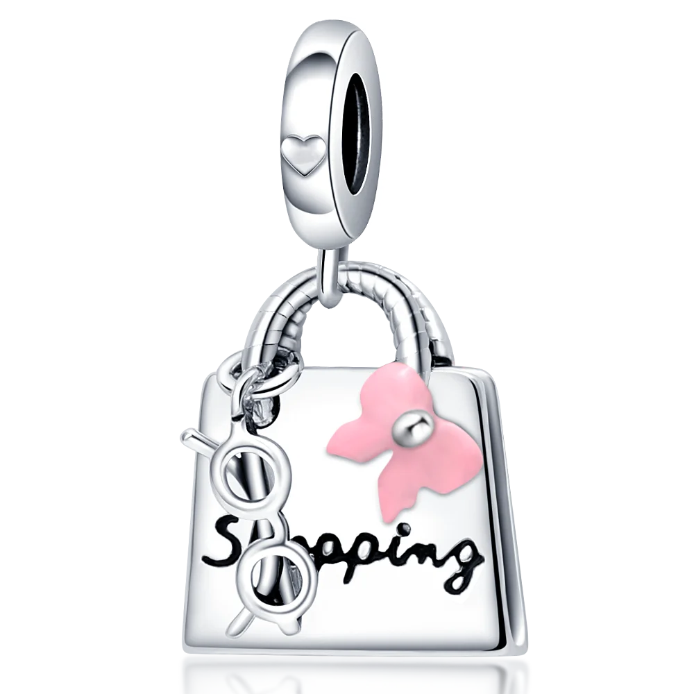 Echtes 925 Sterling Silber Buch Und Kaffeetasse Charms Fit Original Pand 3mm Armband Anhänger Perlen Frauen Edlen schmuck