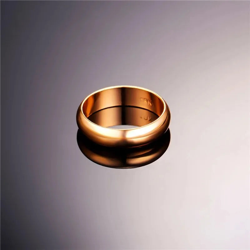 ChainsPro 5mm Einfache Plain Flache Ringe für Mann Frau Hochzeit Marke Klassische Retro Vintage Stil Unisex Täglichen Schmuck QC24